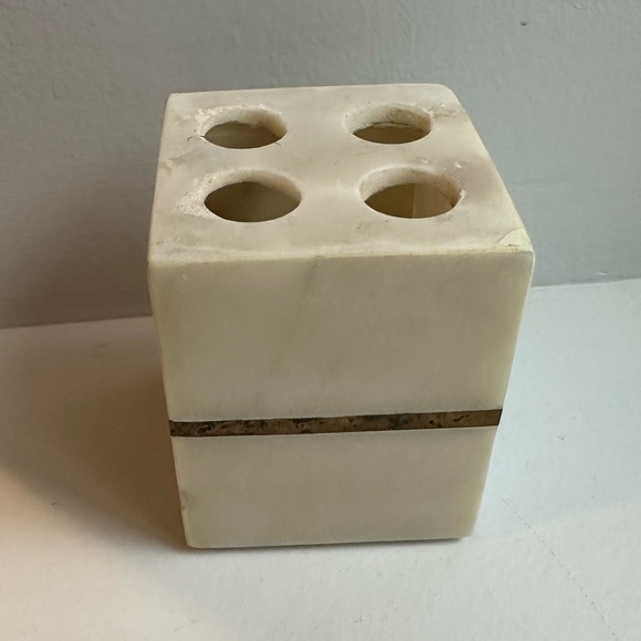 Target Bath Target Inlayed Marble Tooth Brush Holder Poshmark